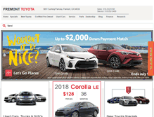 Tablet Screenshot of fremonttoyota.com